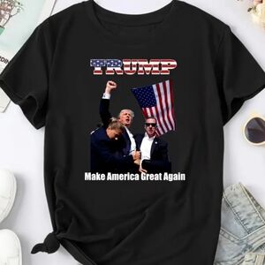TRUMP fist pump MAGA Tshirt. Any color/size Unisex MADE IN USA
